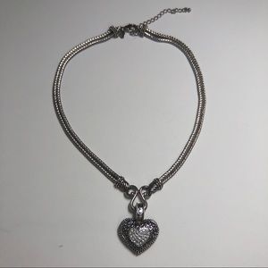 Lia Sophia “Love Dust” Heart Necklace